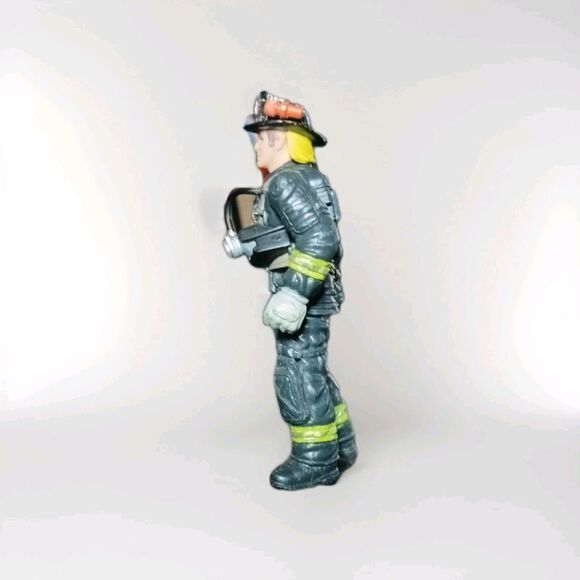 Chap Mei Fire Squad Fireman Firefighter 4" Action Figure - Picture 2 of 3